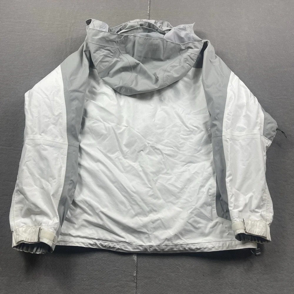 The North Face Jacket Womens XL Dryvent Gray Nylon Full Zip Hooded Outdoor Coat